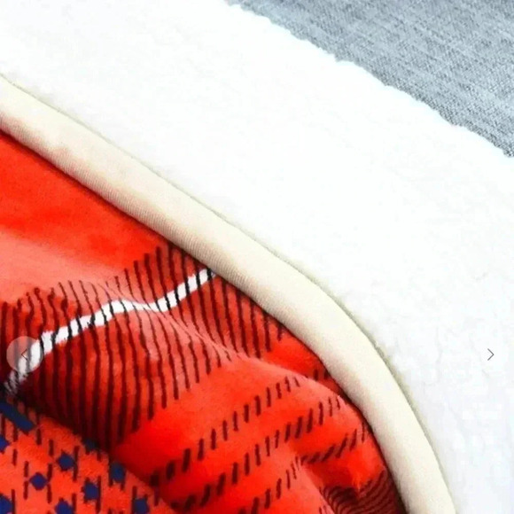 PLAID SHERPA FLEECE THROW BLANKET - Picture 2 of 3